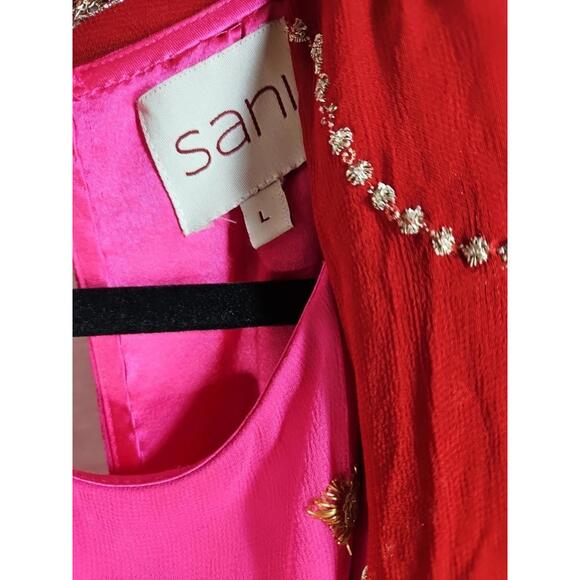 NWD, SANI Nila Anarkali with Dupatta Pink Size L #LD0121 - Picture 10 of 12